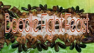 'HOW TO ASSEMBLE OR PREPARE A BOODLE FIGHT FEAST | FILIPINO KAMAYAN STYLE EATING | theeatonsquad'